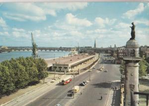 BF21710 les quais et le pont de pierre bordeaux france  front/back image