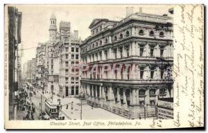 Postcard Old Chestnut Street Philadelphia Pa Post Office