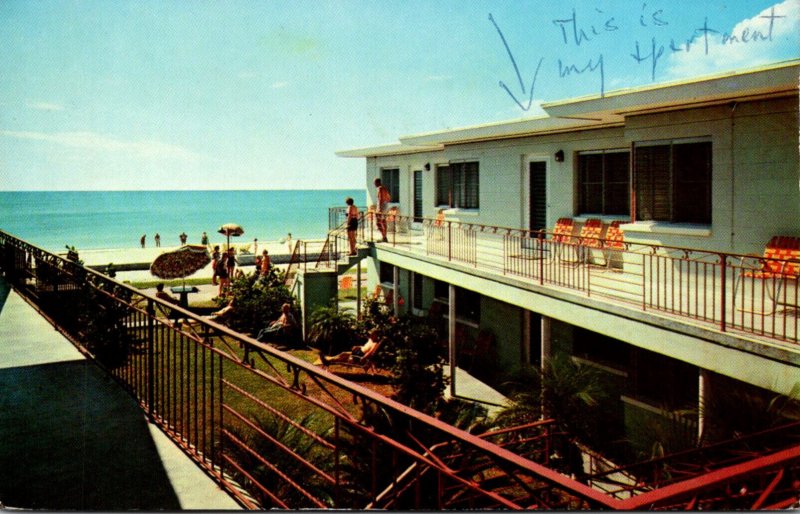 Florida St Petersburg Treasure Island Treasure Shores Motel Apratments 1966