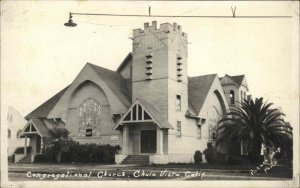 Chula Vista California CA Congregational Church Vintage Picture Shop RPPC PC