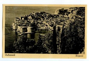 497077 Croatia Dubrovnik Ragusa Vintage postcard