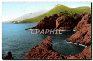 Modern Postcard La Corniche D & # 39Or Rochers Rouges From Trayas