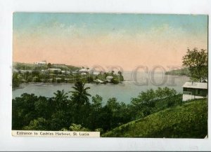 3144694 SAINT LUCIA Entrance to CASTRIES Harbour Vintage PC