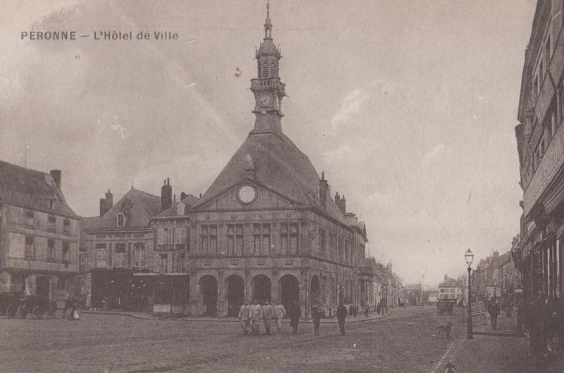 Peronne Hotel De Ville Antique French Postcard