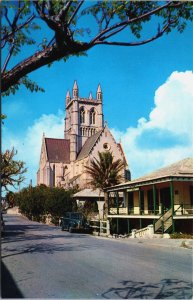 Bermuda Cathedral Vintage Postcard C174