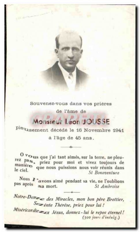 Mr. Leon pious image Jousse