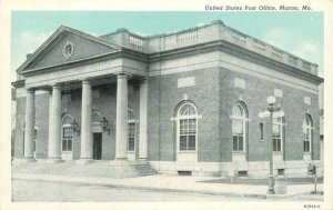 Missouri Macon United States Post Office Teich Postcard roadside 22-8226