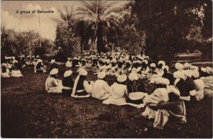 PC PAKISTAN, A GROUP OF BALOUCHIS, Vintage Postcard (b43280)