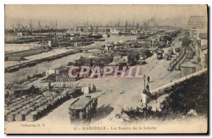 Old Postcard Marseille basins of Joliette