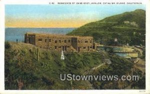 Residence of Zane Grey - Catalina Island, California CA  