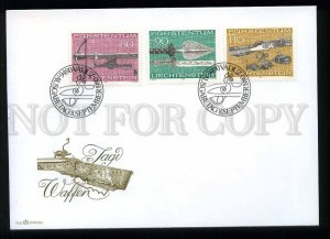 210397 Liechtenstein day weapons 1980 year FDC