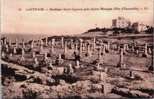 Tunisia Carthage Basilique Saint Cyprien Pres Sainte Monique Postcard C197