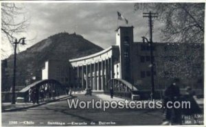 Real Photo Escuela de Derrecho Santiago Chile, Chilean, de Chile Unused 