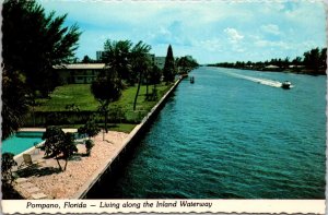 Living Along the Inland Waterway Pompano FL Postcard PC23 #2