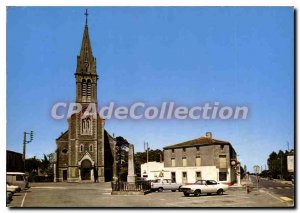 Modern Postcard L'Herbergement Vendee Church Square