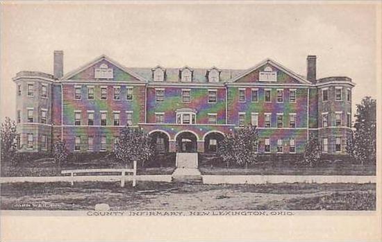 Ohio New Lexington County Infirmary Albertype