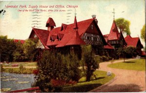 Humboldt Park, Supply House and Office Chicago IL c1914 Vintage Postcard W31