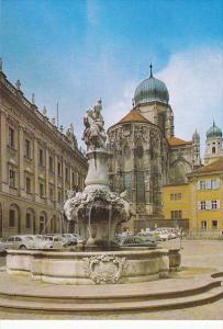 Germany Passau Brunnen am Residenzplatz