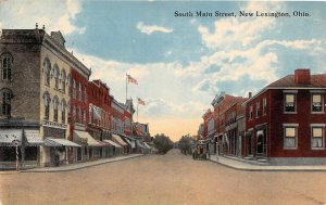 F41/ New Lexington Perry Co Ohio Postcard c1910 South Main Street 1 