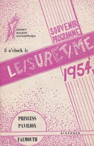 Falmouth 1954 Variety Show Theatre Programme incl Pierre Mad Circus Clown