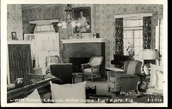 Fort Myers, FL, Edison Winter Home, Living Room Interior, RP