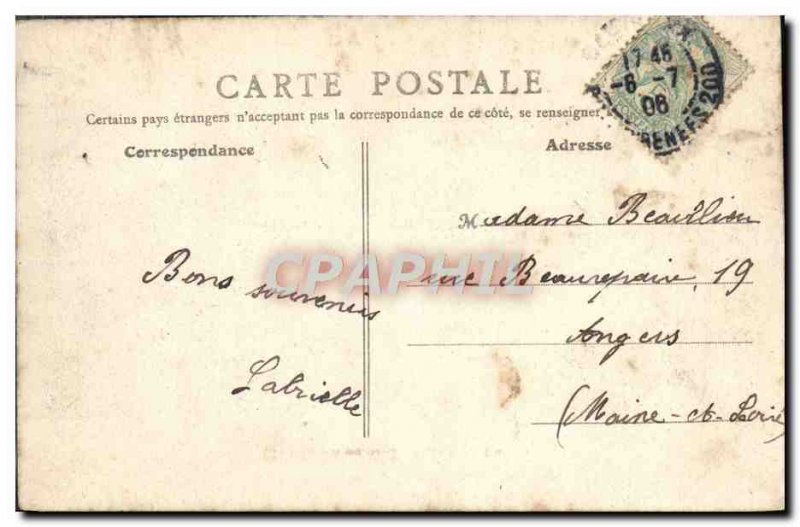 Old Postcard Paris Pointe De La Cite boat Peniche