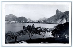 Brazil Postcard Rio General View Botafogo 1952 Posted Vintage RPPC Photo