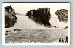 RPPC Snake River ID-Idaho, Twin Falls, Real Photo Postcard