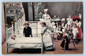 1907 Doll's Hospital Toys Trenton New Jersey NJ Posted Antique Postcard