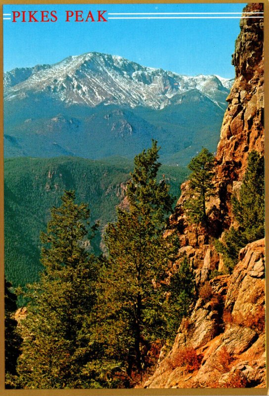 Colorado Pikes Peak From The Rampart Range