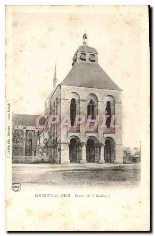 Old Postcard St Benedict s Loire Basilica Portal