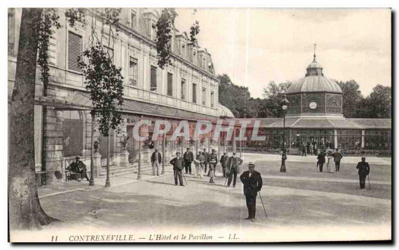 Old Postcard Contrexeville The Hotel and the Pavilion