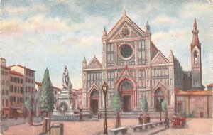 Firenze Chiesa di S Croce Statua di Dante Italy Postal Used Unknown, Missing ...