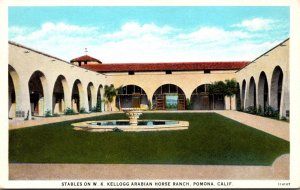 California Pomona Stables On W K Kellogg Arabian Horse Ranch Curteich