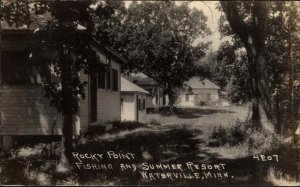 Waterville MN Rocky Point Summer Resort c1930s Real Photo Postcard