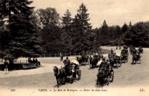 Paris, France - Horse and buggy's traveling between the Lakes - c1908