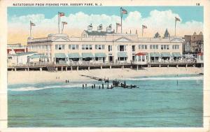 Asbury Park New Jersey Natatorium Fishing Pier Antique Postcard K44918