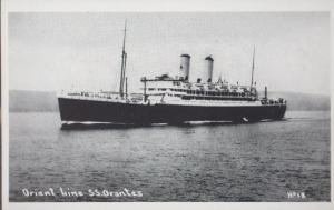 SS Orontes Orient Line Cruise Liner Ship Vintage Postcard