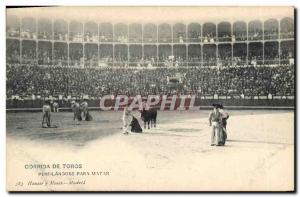 Old Postcard Bullfight Bullfight Perfilandose para matar