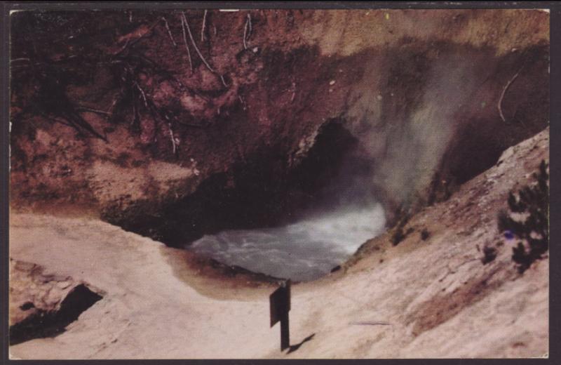 Dragons Mouth Spring,Yellowstone Postcard BIN