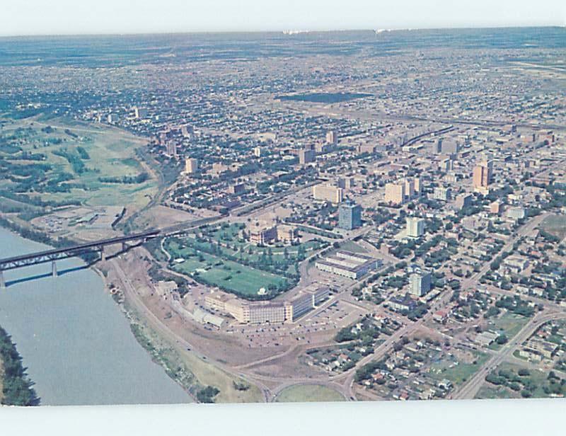 Pre-1980 AERIAL VIEW OF TOWN Edmonton Alberta AB F9155