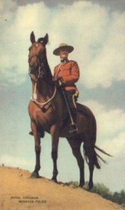 Royal Canadian Mounted Police Unused crease left top corner