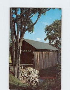 Postcard Old Covered Bridge in Bradford, Hampshire