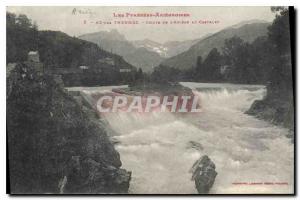Postcard Old AX les Thermes Fall of the Ariege at Castelet