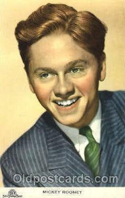 Mickey Rooney Actor, Actress, Movie Star Unused crease left edge, light wear