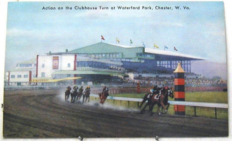 H1880   CHESTER,  W.V.  POSTCARD,  HORSE RACING