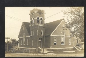 RPPC HUMBOLDT NEBRASKA METHODIST EPISCOPAL CHURCH REAL PHOTO POSTCARD