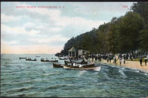 New York OGDENSBURG Sandy Beach - Divided Back