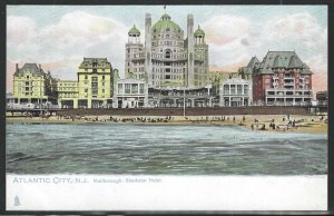 Marlborough - Blenheim Hotel, Atlantic City, N.J., Very Early Postcard, Unused