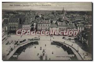 Old Postcard Vannes Vue Generale I'Hotel Place Of Town